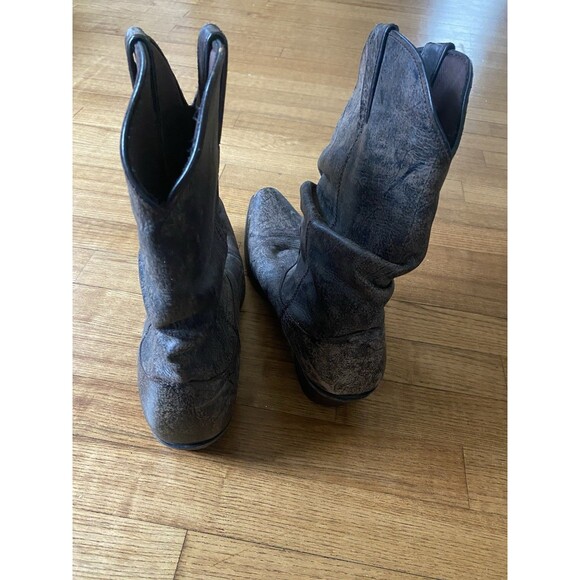 Durango Men’s Chocolate Brown Slouch Distressed DB5563 11” Shaft USA 11D Western main image 4